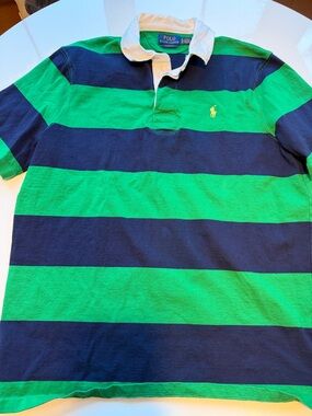 Polo by Ralph Lauren Men’s Rugby Shirt Wide Stripe #preppy